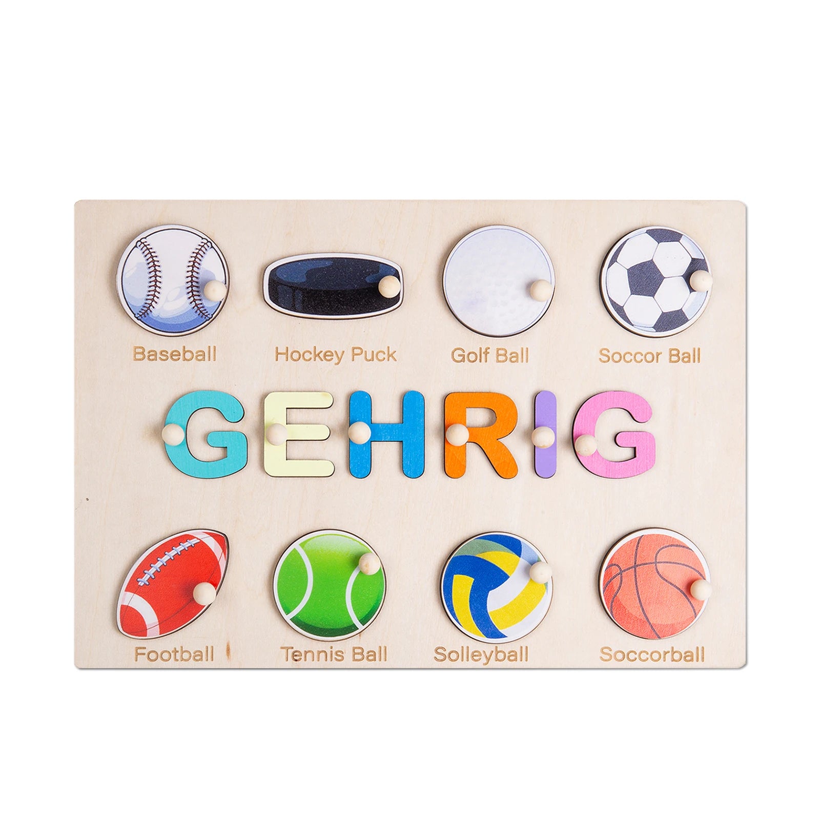 Personalized Wooden Custom Animal Name Puzzle