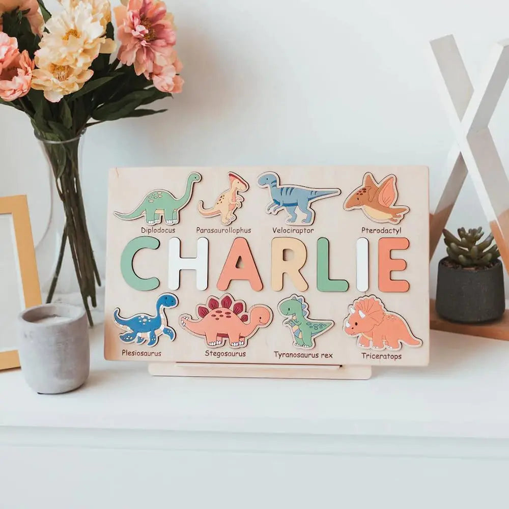 Personalized Wooden Custom Animal Name Puzzle