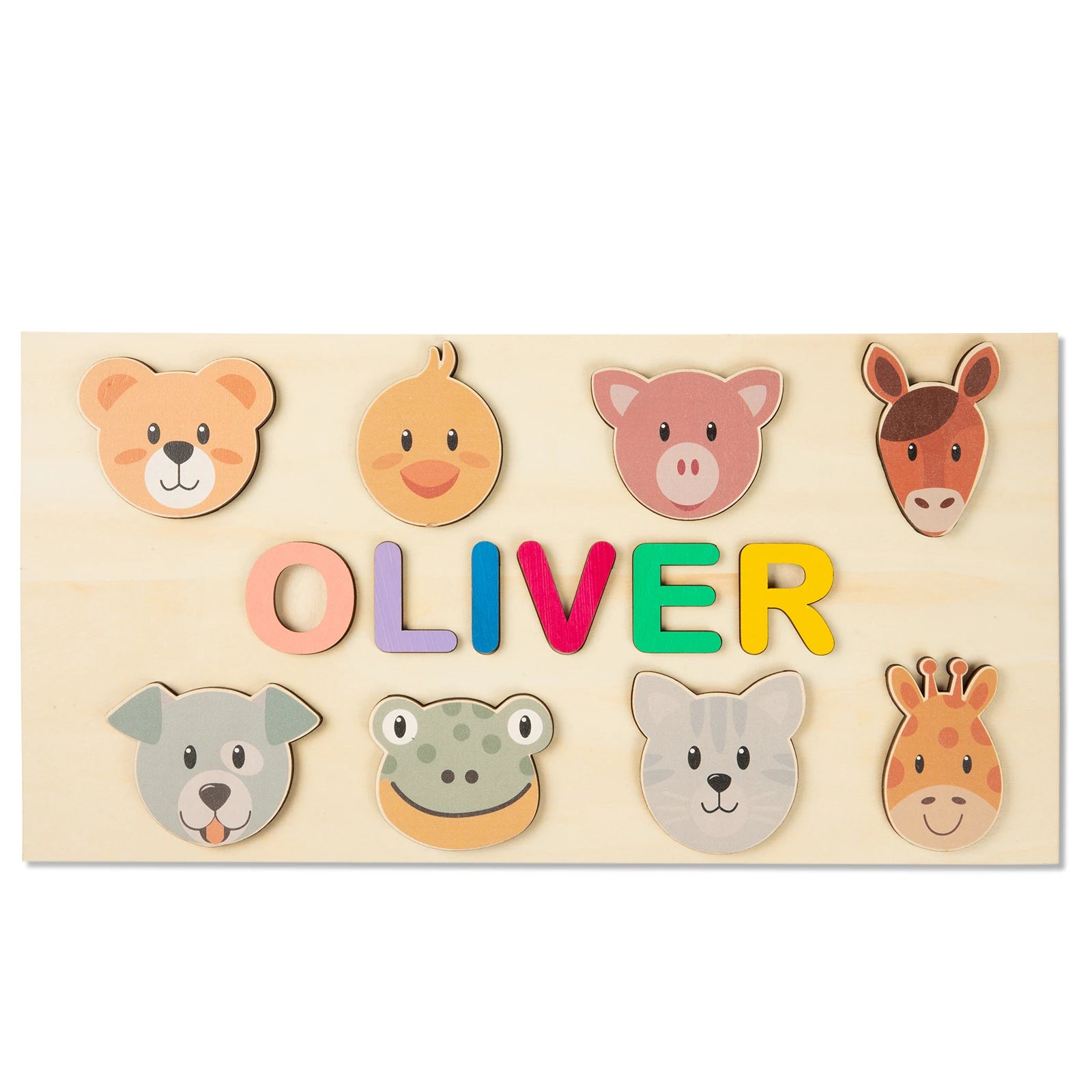 Personalized Wooden Custom Animal Name Puzzle