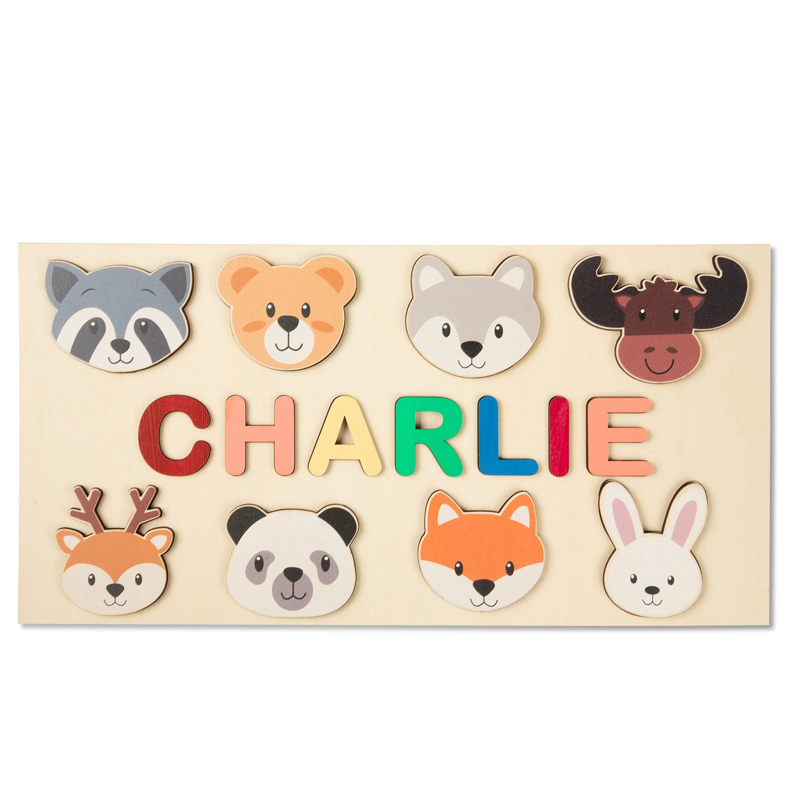 Personalized Wooden Custom Animal Name Puzzle