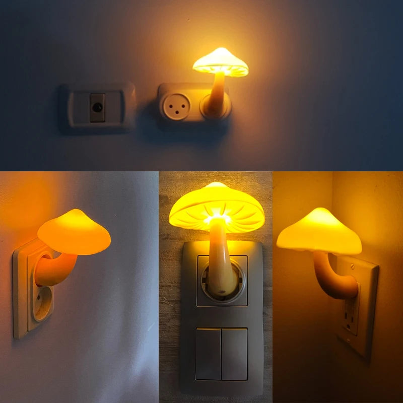 Mushroom Wall Socket Led Light
