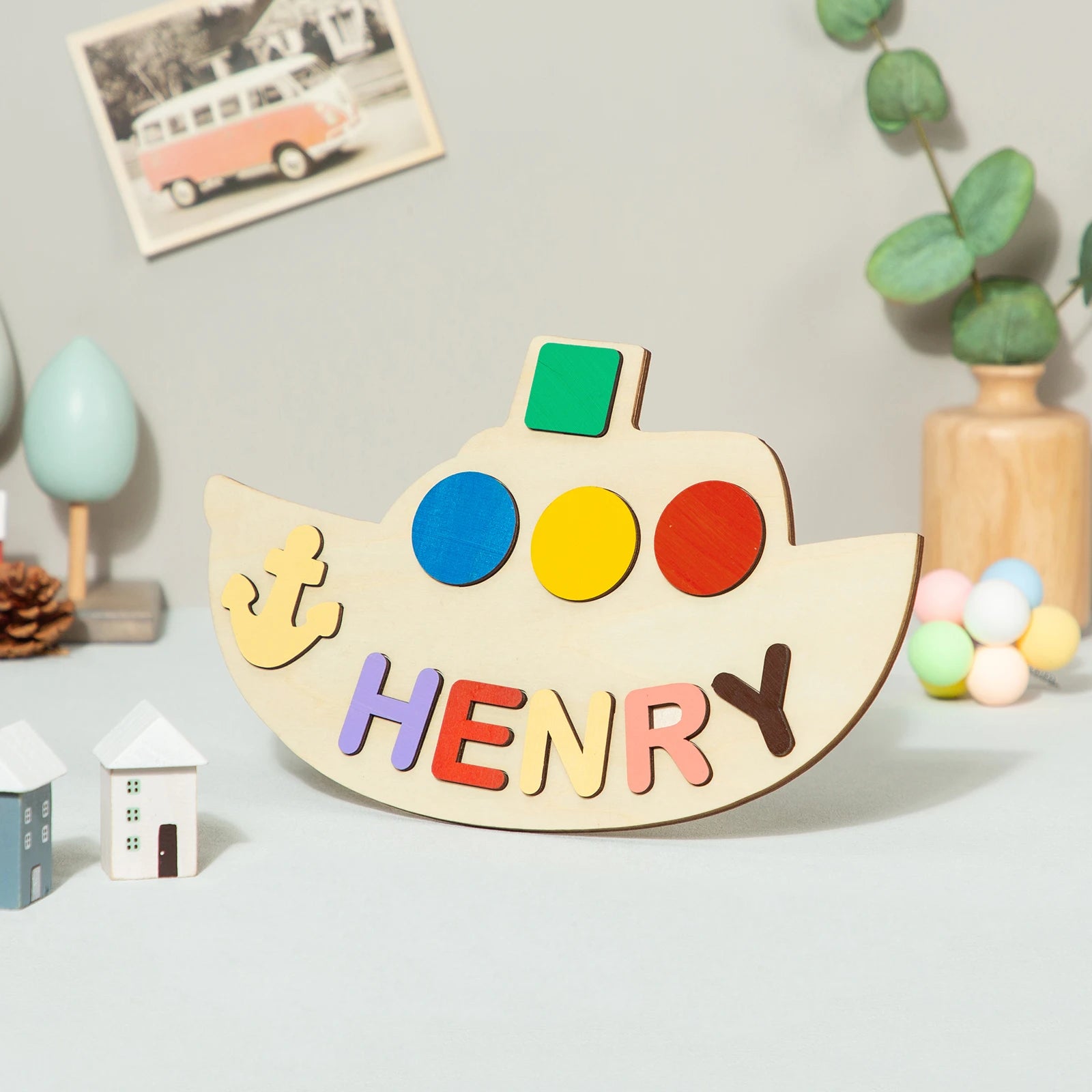Personalized Wooden Custom Animal Name Puzzle