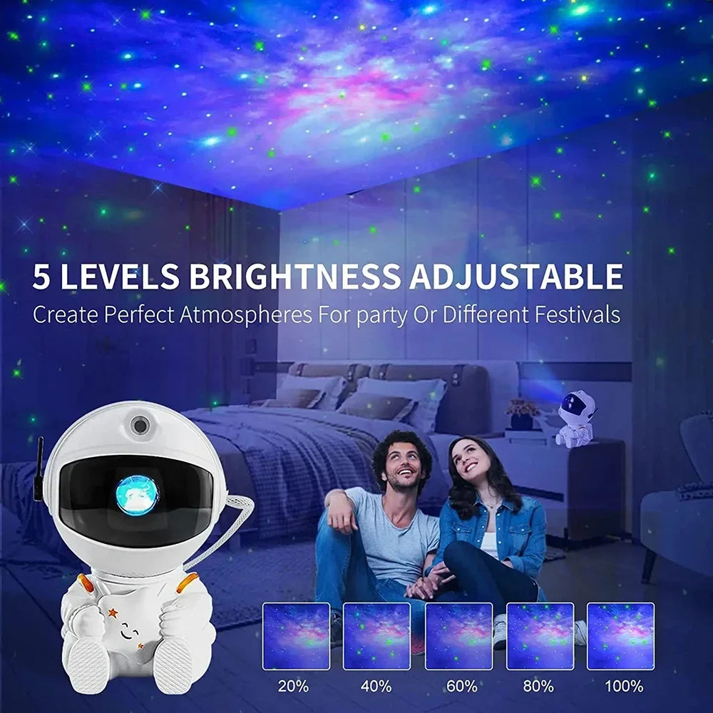 Astronaut Galaxy Night Light Stars Projector