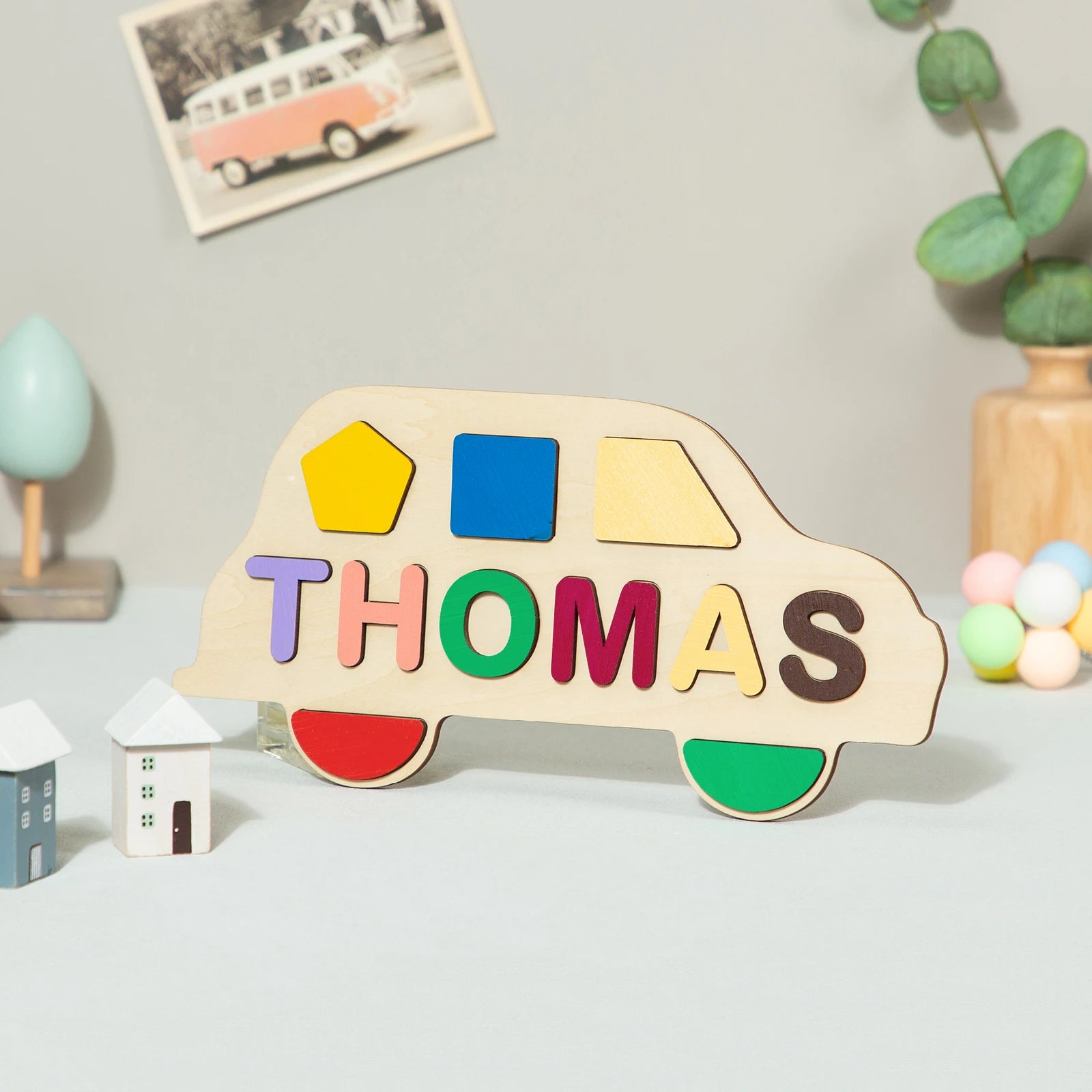 Personalized Wooden Custom Animal Name Puzzle