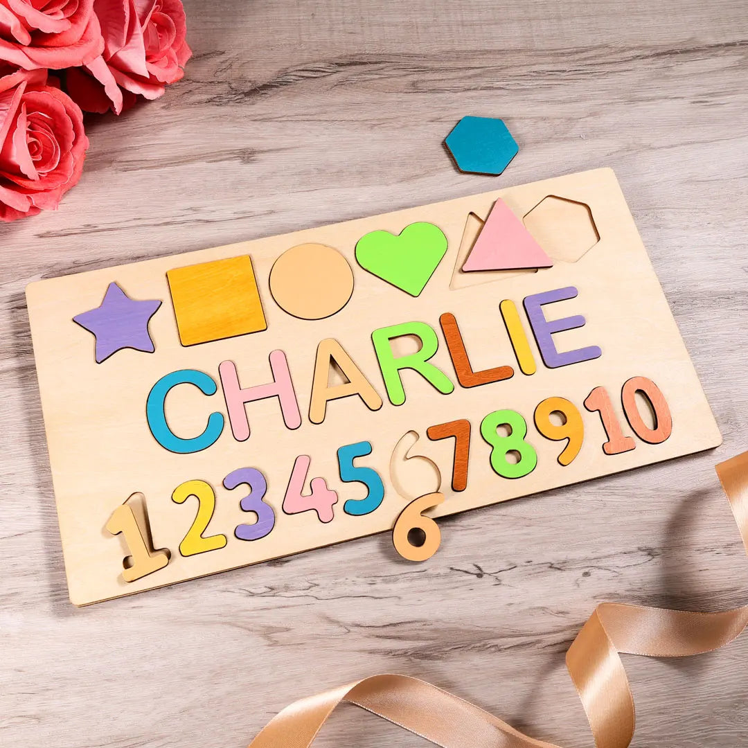 Personalized Wooden Custom Animal Name Puzzle