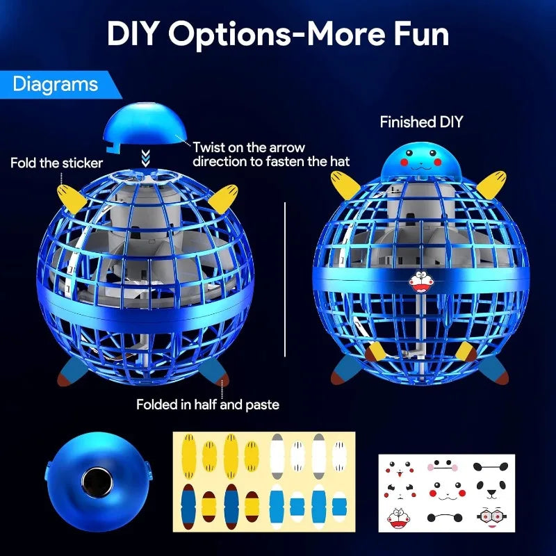 Magic Hoverball LED Flying Spinner