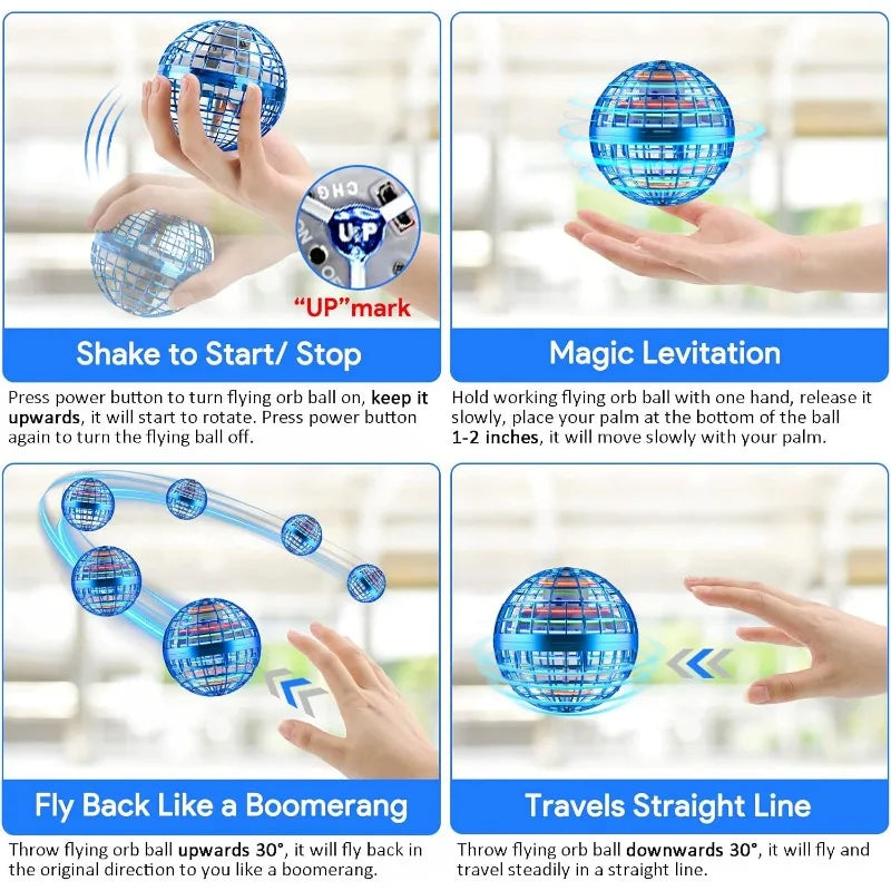 Magic Hoverball LED Flying Spinner