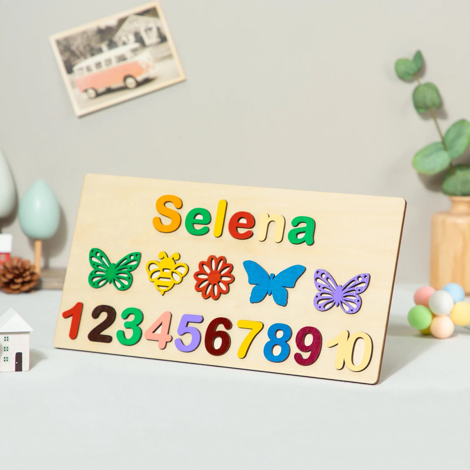 Personalized Wooden Custom Animal Name Puzzle