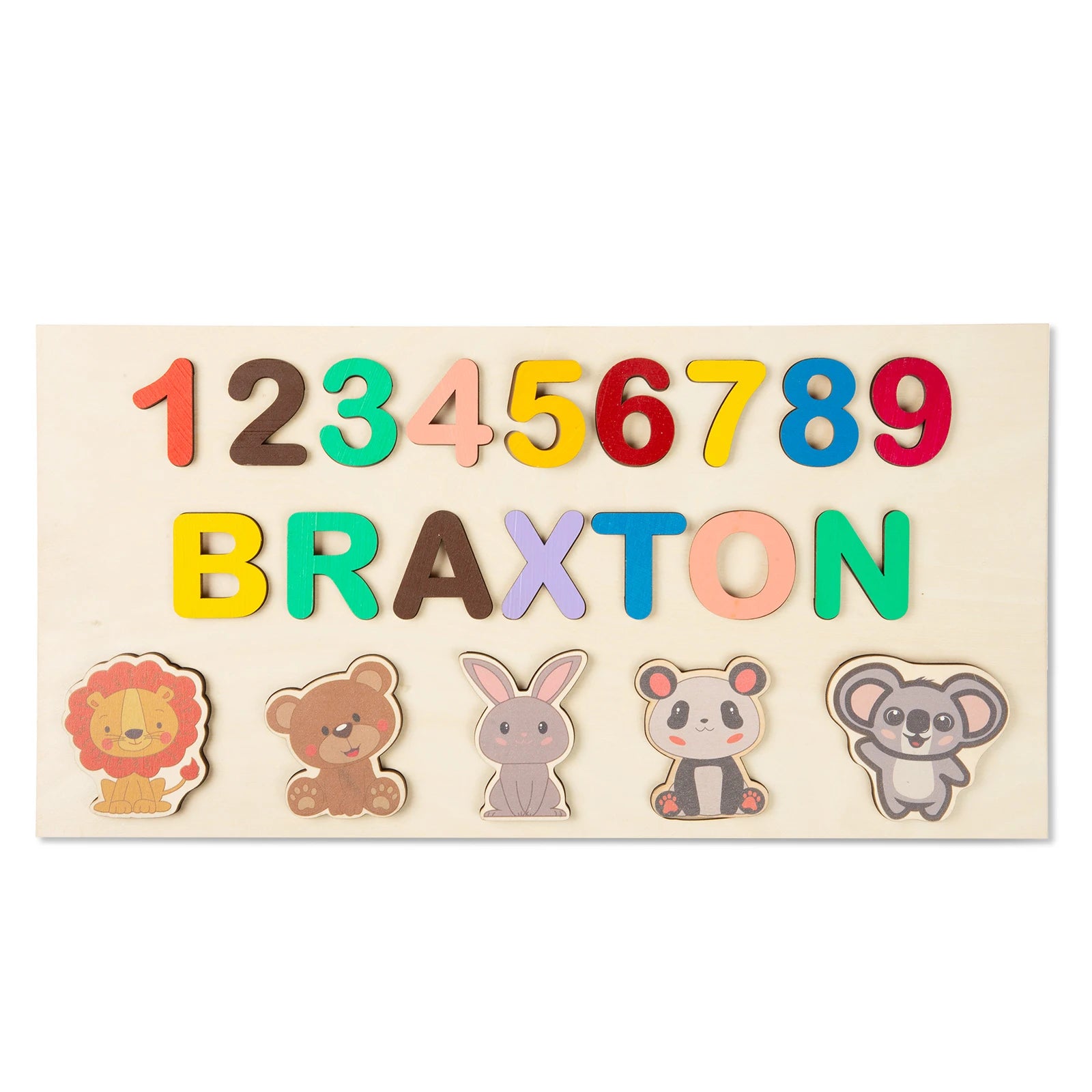 Personalized Wooden Custom Animal Name Puzzle