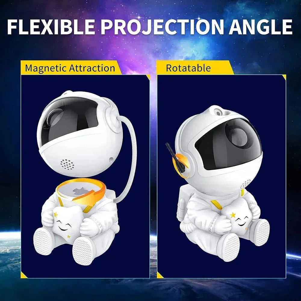 Astronaut Galaxy Night Light Stars Projector