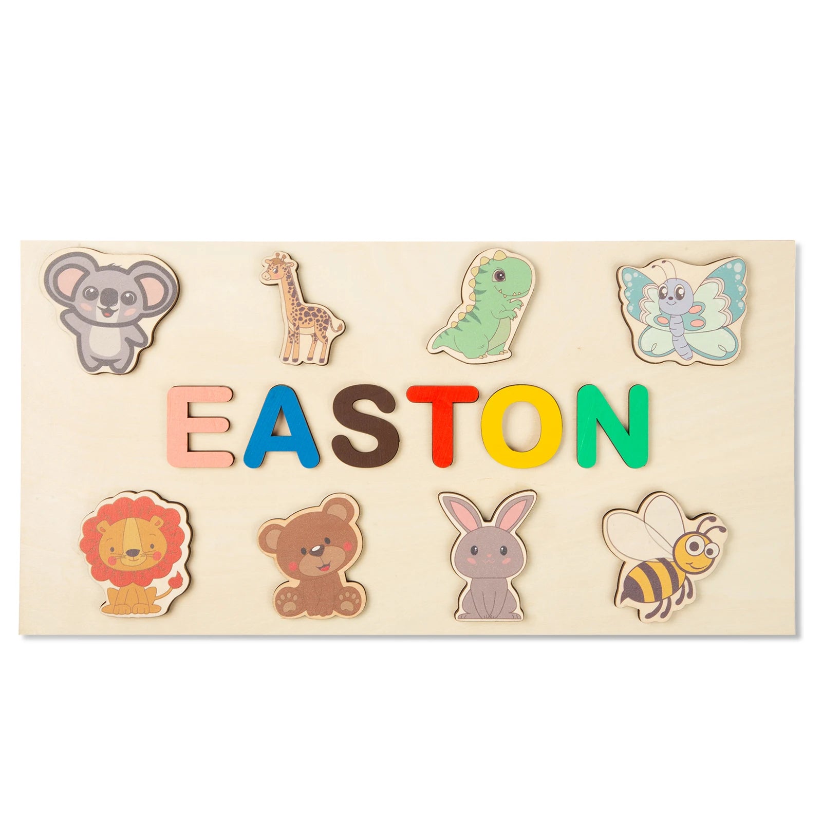 Personalized Wooden Custom Animal Name Puzzle