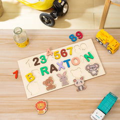 Personalized Wooden Custom Animal Name Puzzle